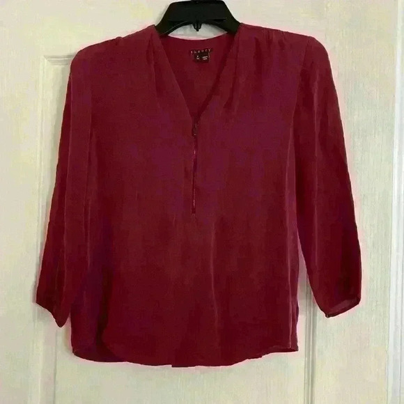 Theory Silk Blouse - Picture 1 of 8